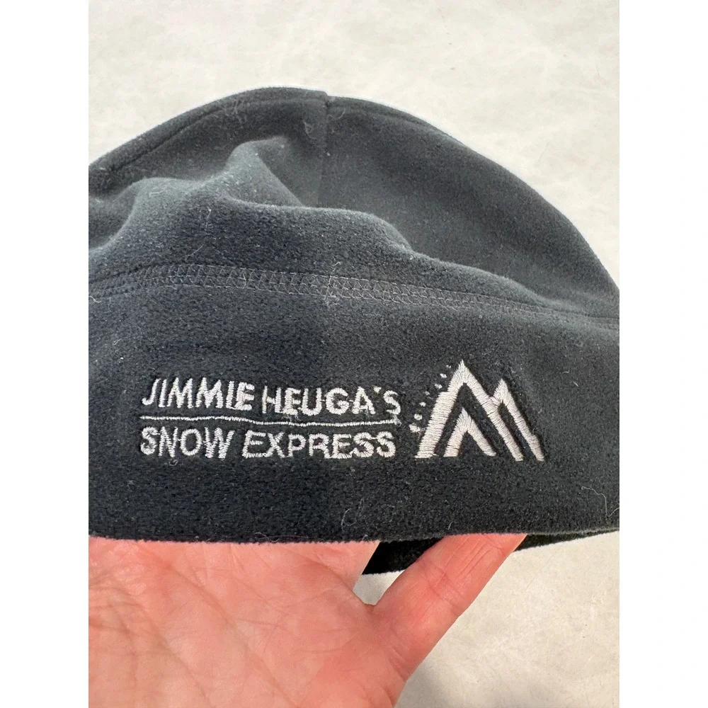 Turtle Fur Vintage Jimmie Heuga Snow‎ Express Fleece Beanie Hat Black USA Made